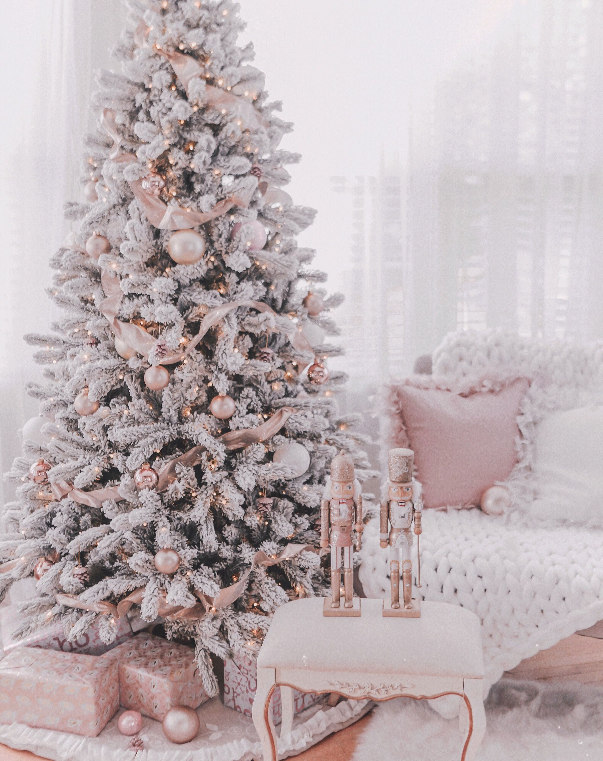  Sapin  de  No l  Couture Rose  Gold Blush Christmas  Tree  