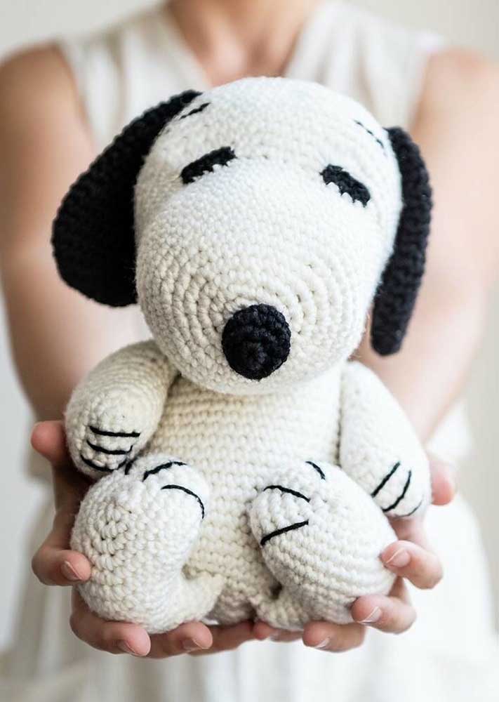 To fall in love: Snoopy's amigurumi!