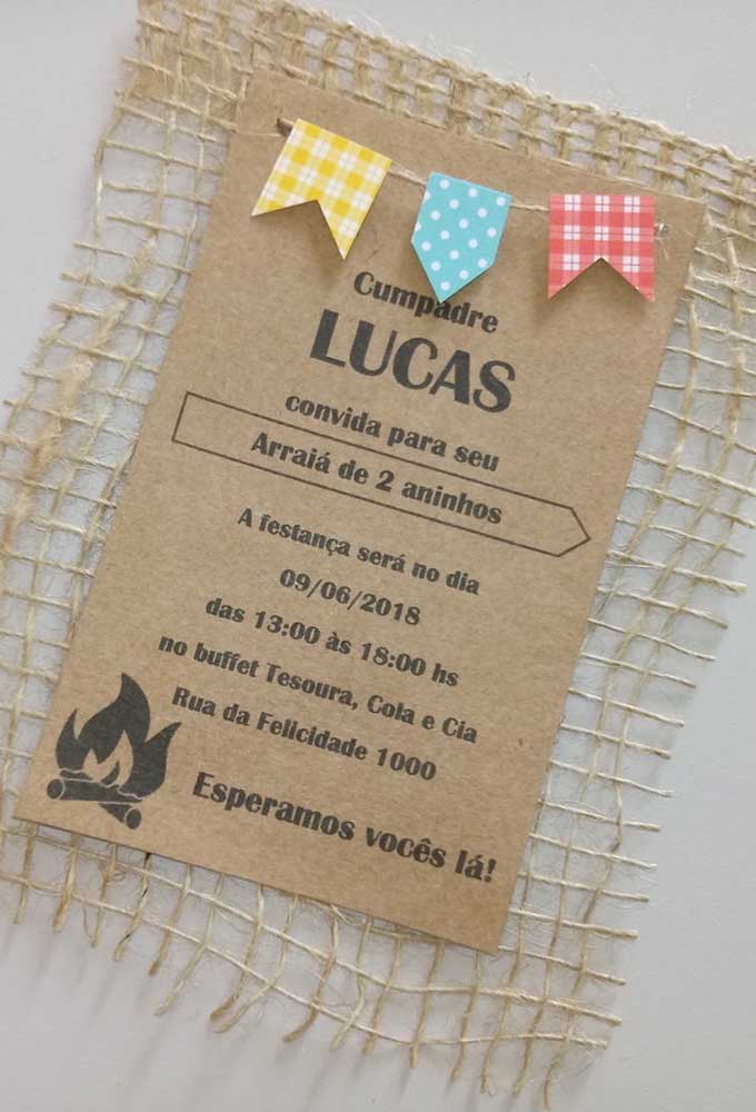 Rustic and stylish June party invitation