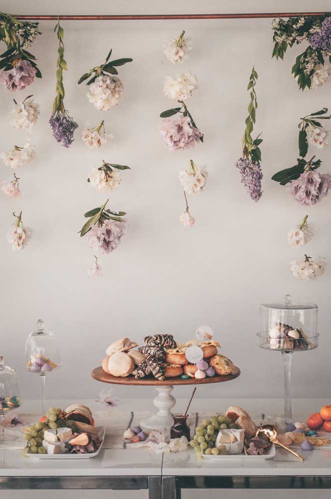 It looks like a curtain, but it is a panel with flowers