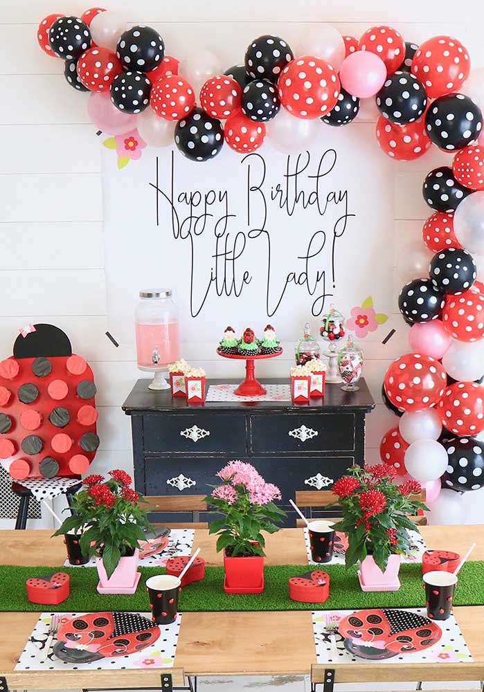 A simple Ladybug party, but still charming