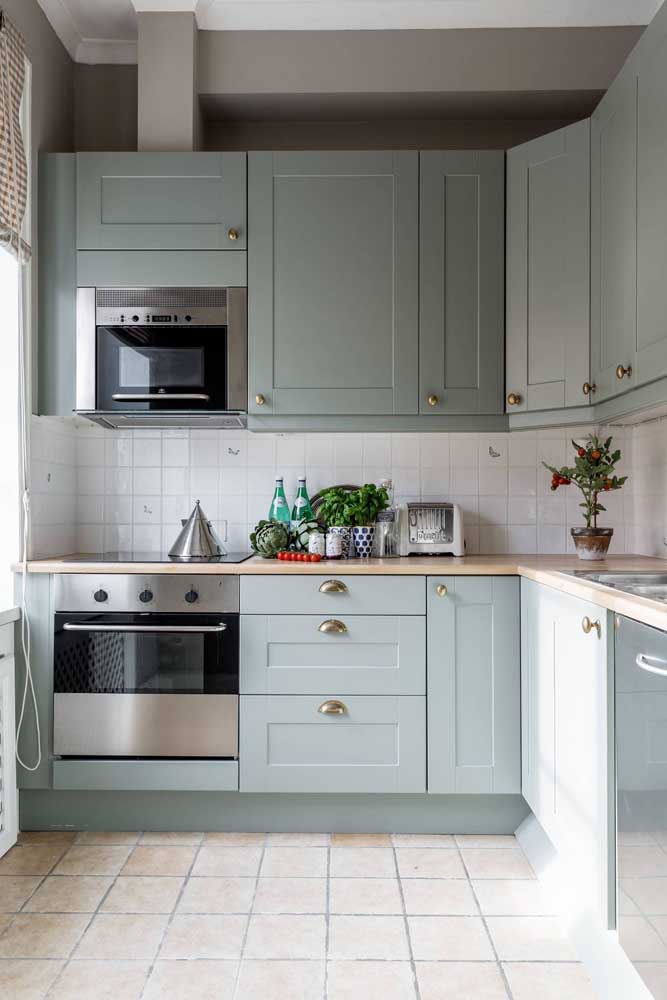 How about a mint green cupboard to escape the ordinary?