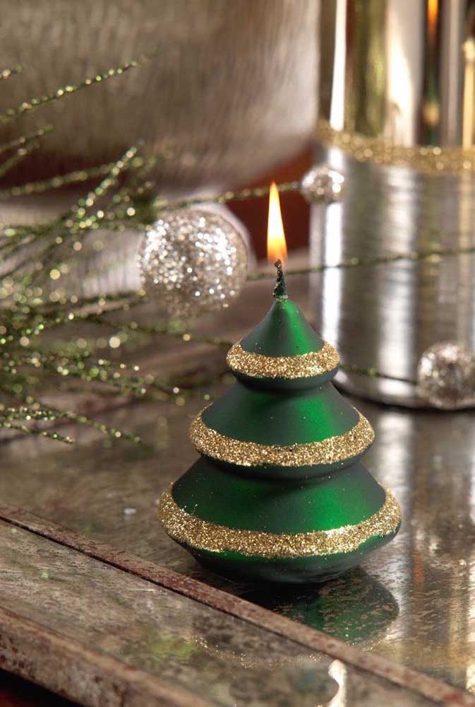 A stylish pine tree for Christmas decoration