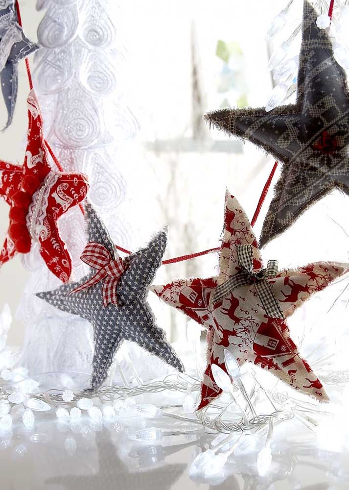 Are there any scraps of fabric left over there? Turn them into Christmas stars