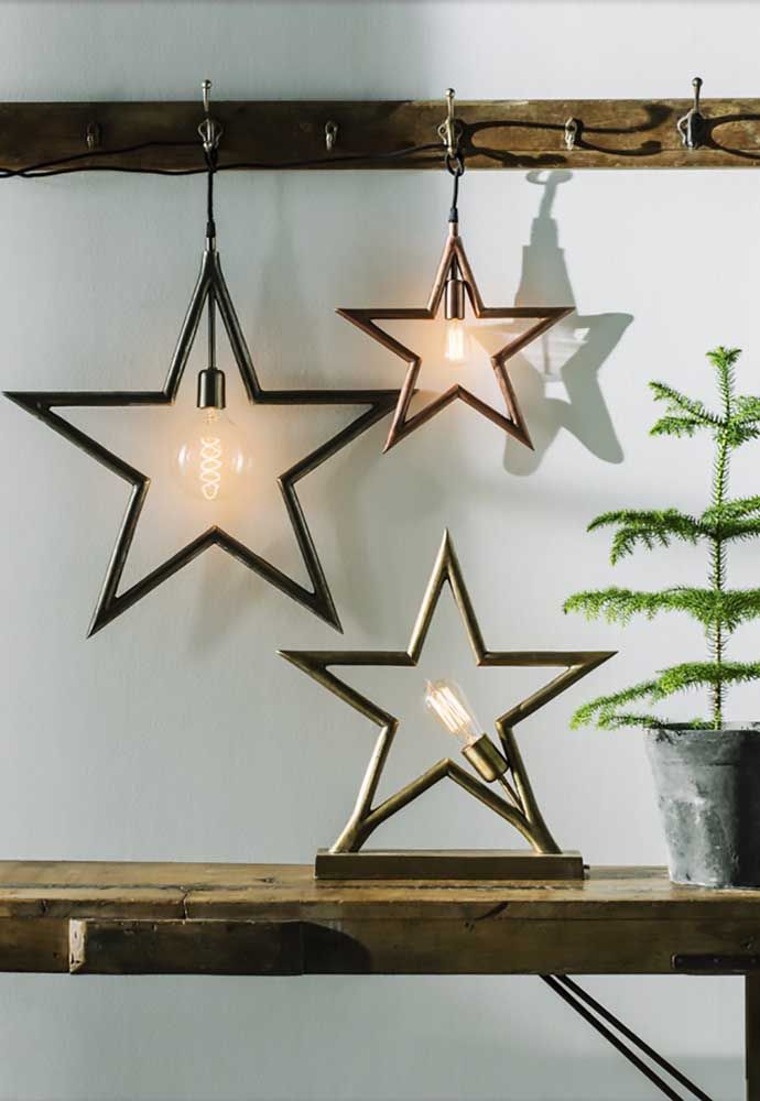 On each star, a lamp: use them as lamps or ornaments 