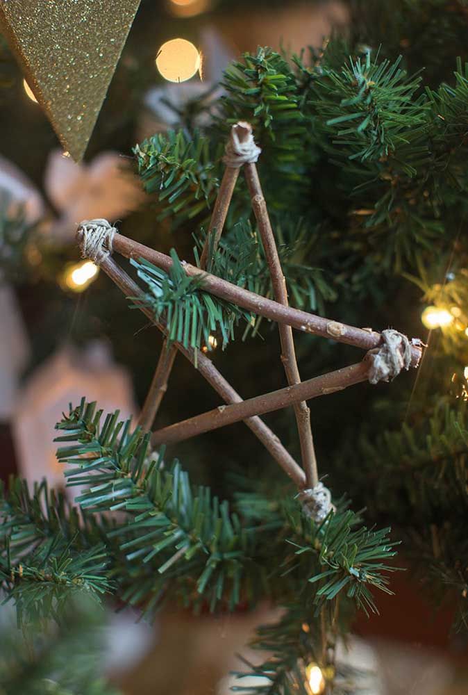 Invite the children to gather sticks and then assemble the Christmas stars together