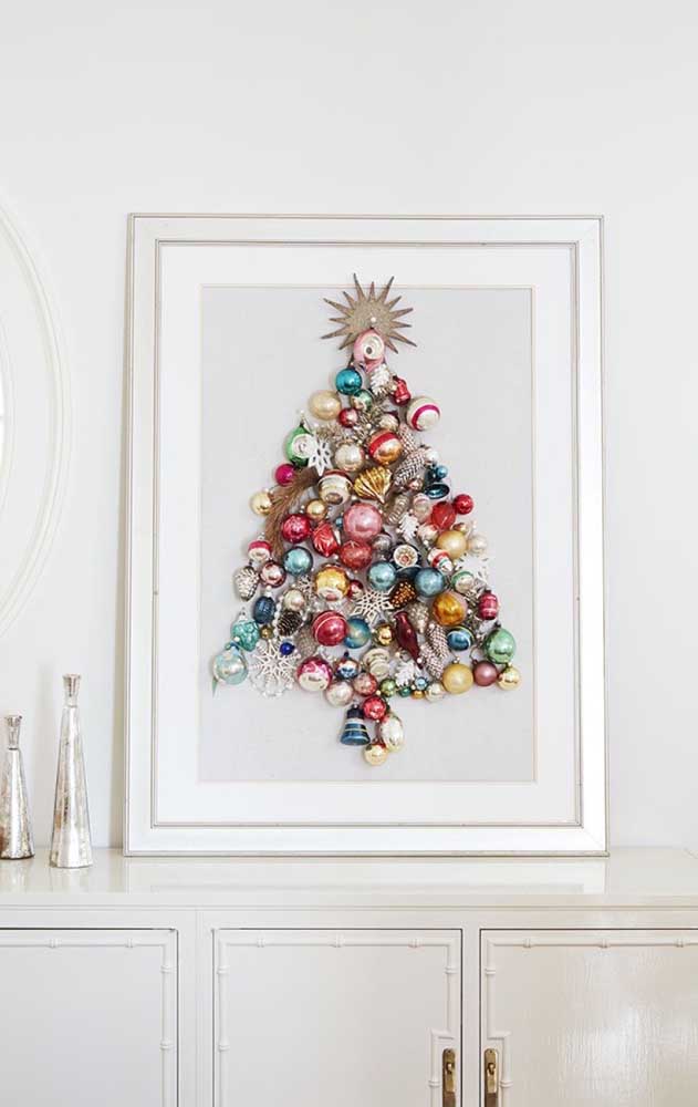 A Christmas tree frame