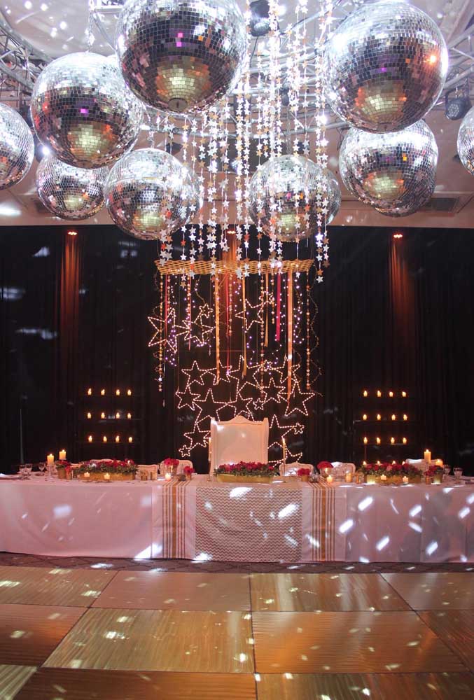 Dance floor mounted to the delight of the guests