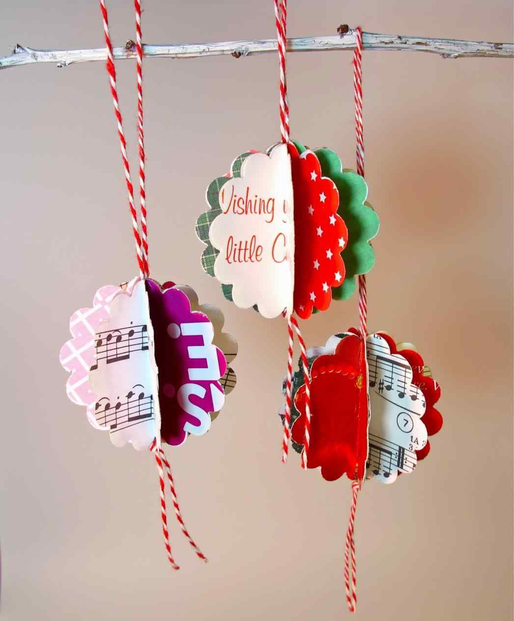 Christmas ornament with cutouts