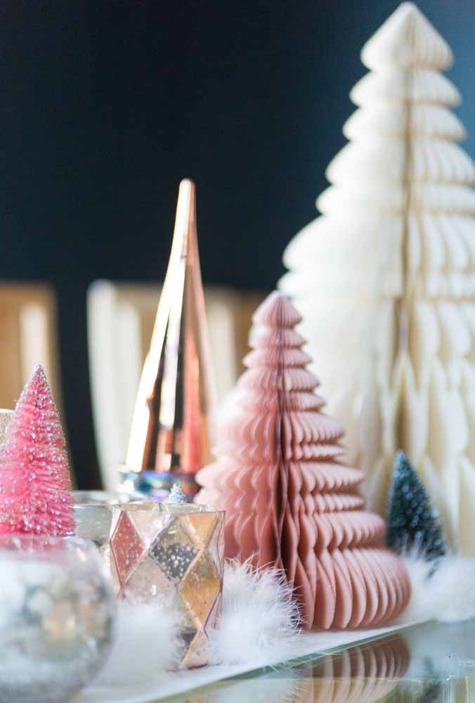 Make small trees using different materials to decorate the entire home environment