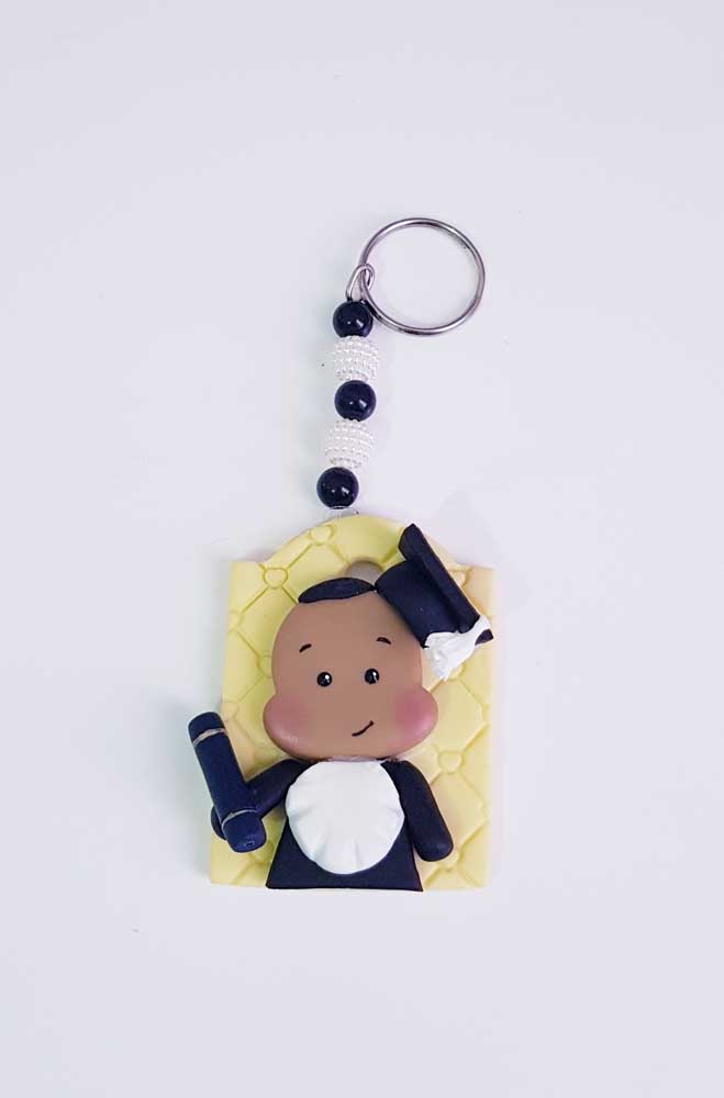 How about a biscuit key chain to close the graduation party?