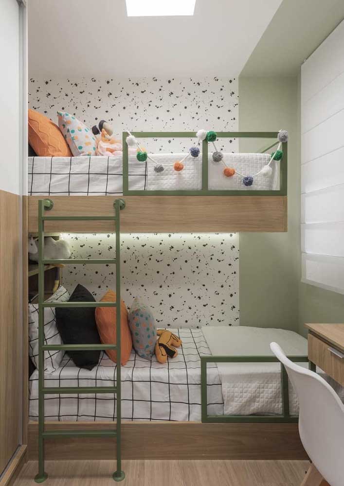 More modern bunks, custom-made. 