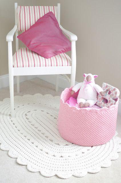 Crochet rug for baby room