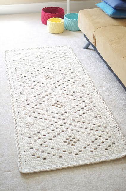 Classic crochet rug