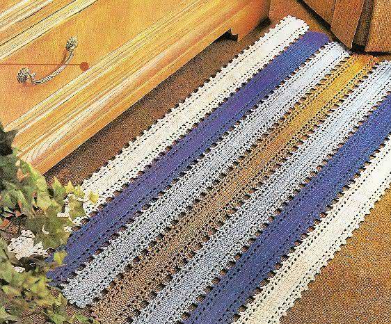 Extensive strips formed a beautiful rectangular rug!