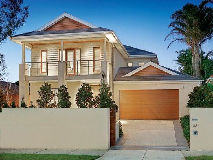 Simple house with balcony.