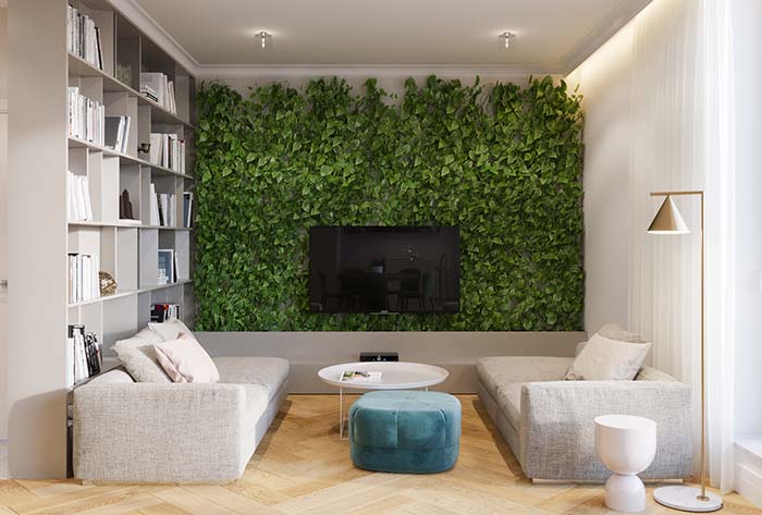 Have you ever thought of a green panel for TV? An idea beyond creative and original