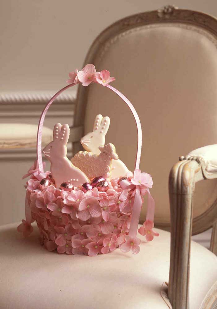 Easter basket made of chocolate, literally 