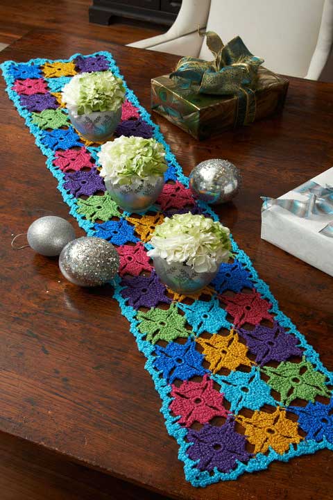 Super colorful table runner