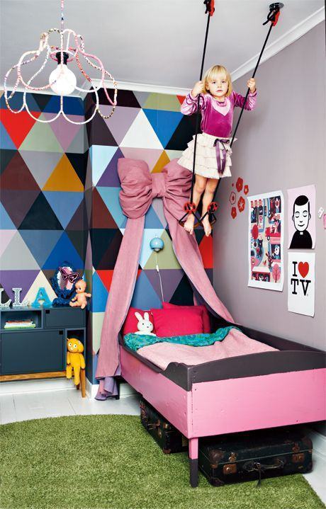 Colorful and vibrant girl's room
