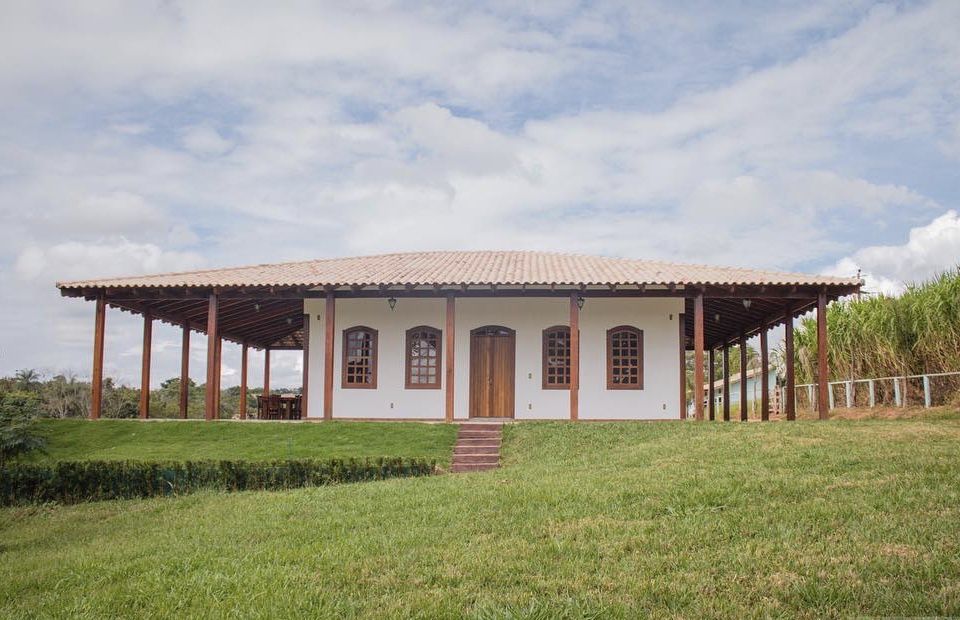 Balcony around the residence