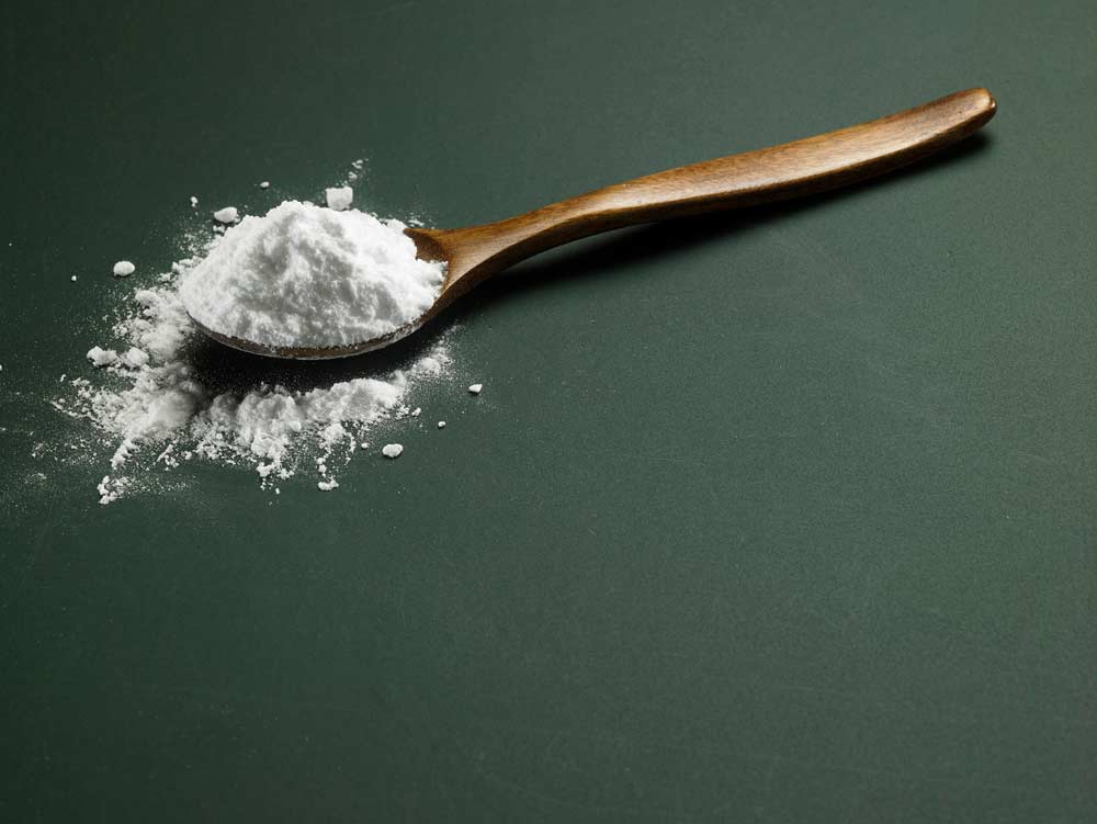 Spoon with baking soda