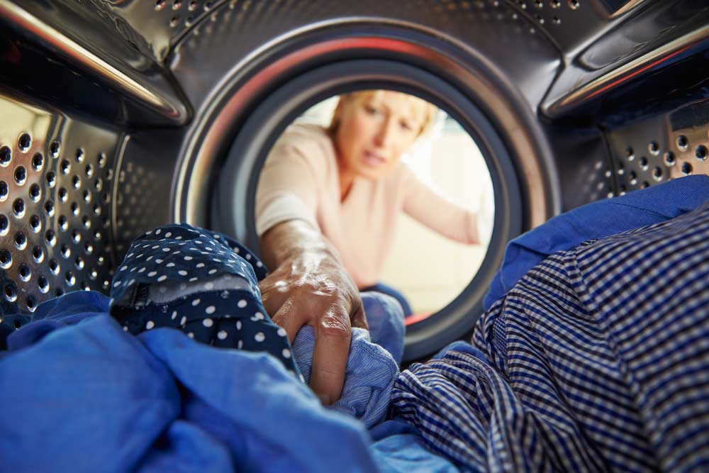 Clothes in the washing machine