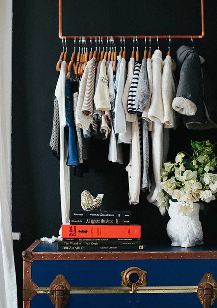 What do you think of an open closet for the big boy?