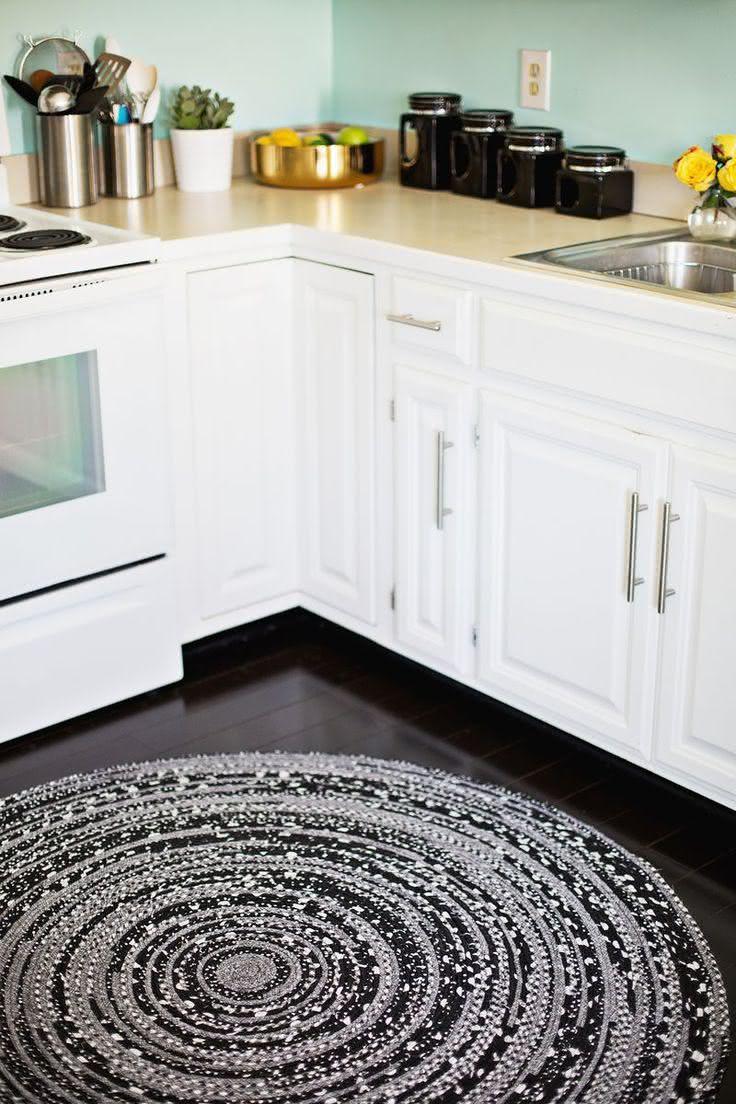 Crochet Kitchen Rug Dark