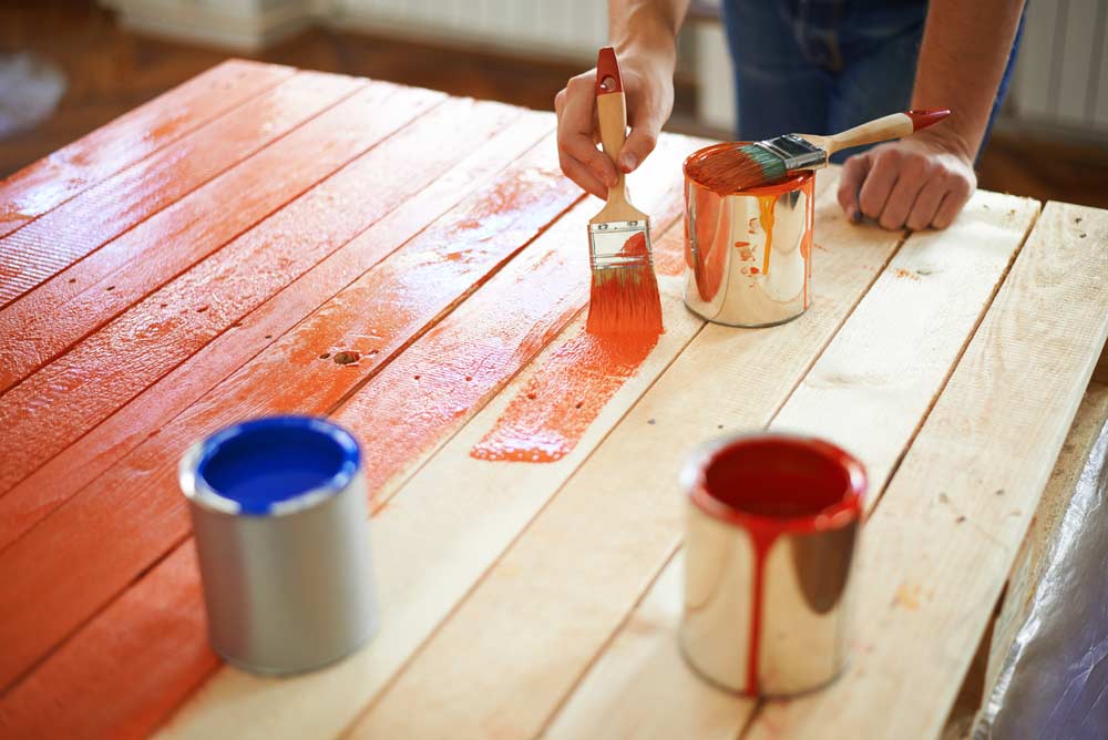 Wood painting