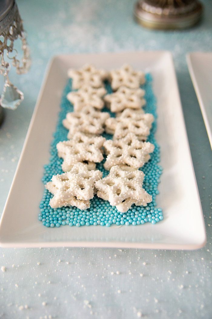 Snowflake cookies.