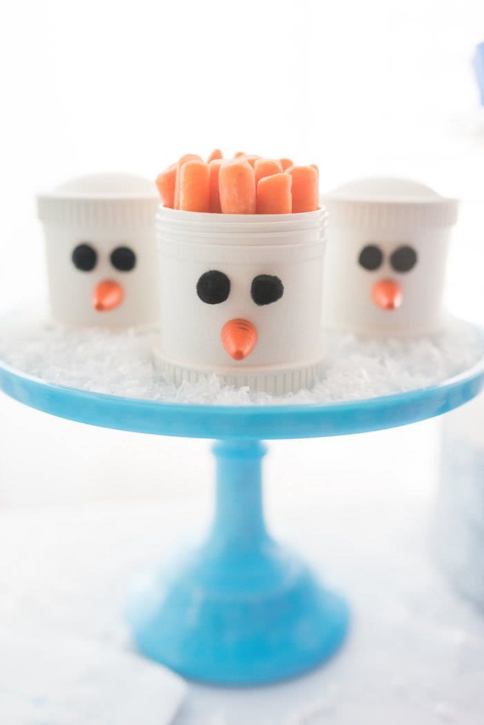 Olaf's carrot nose turns into healthy snacks.