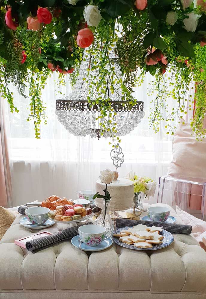 If afternoon tea can't happen outside, bring nature inside 