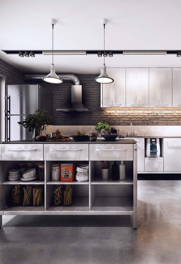 Gourmet industrial kitchen