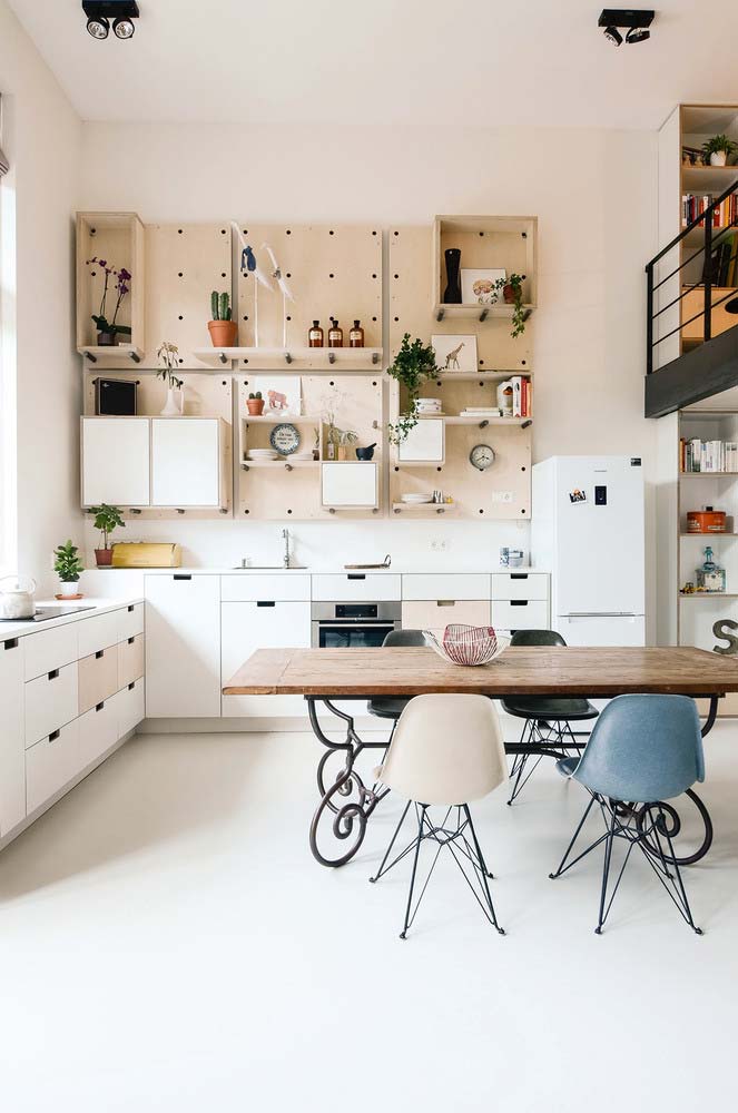 Simple white kitchen