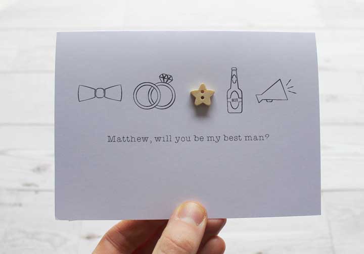 Invitation for godfather creative, simple and modern