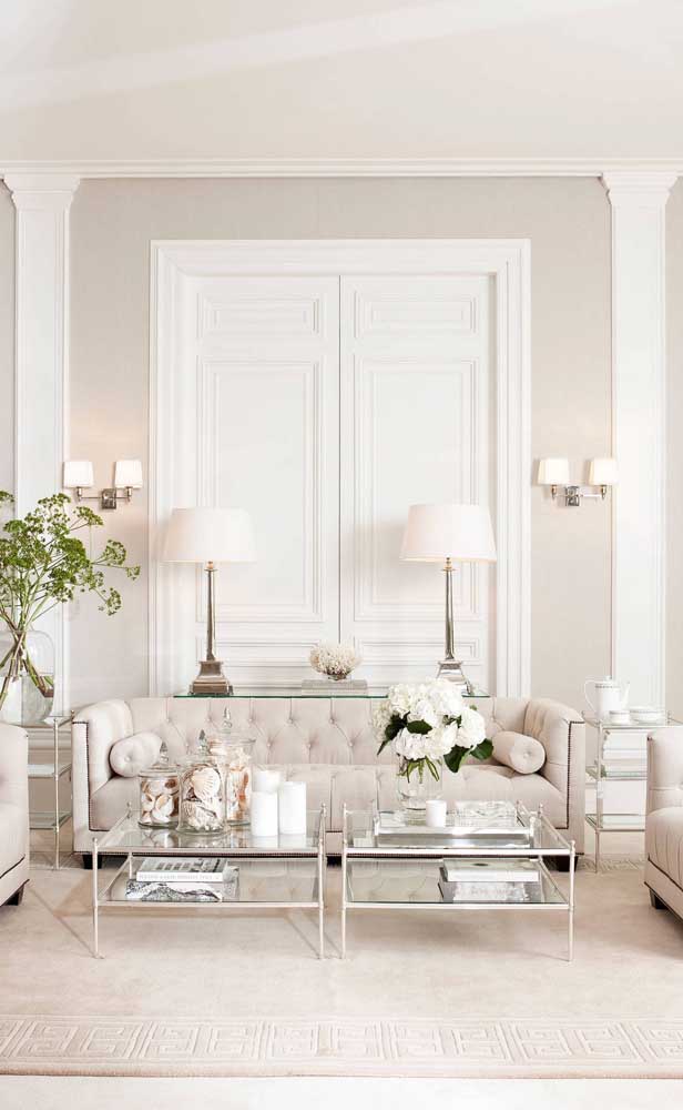 Class and elegance can also be achieved with the ivory color