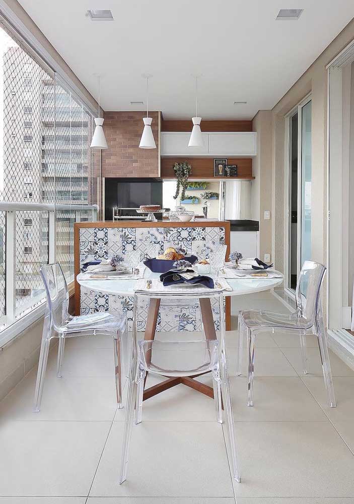 Apartment balconies are great spaces for brick grills 