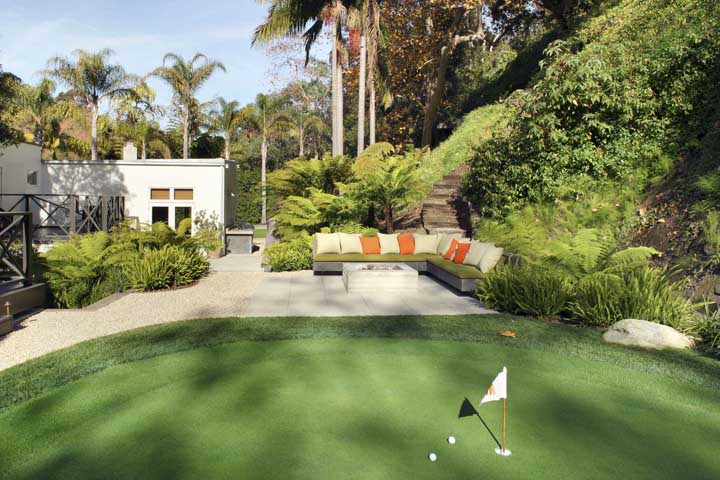 Golf course lined with bermuda grass