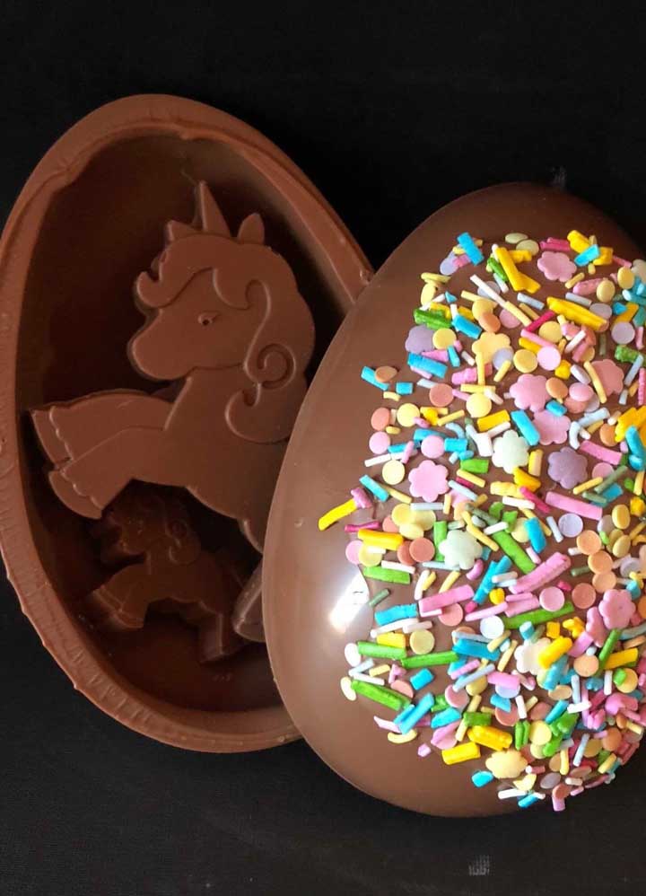 Unicorn-themed Easter egg