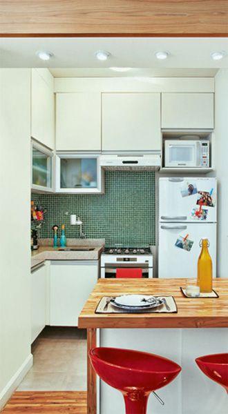 The green glass tablet highlighted the kitchen even more.