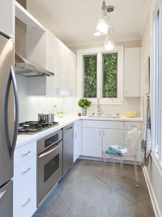 White is perfect for small kitchens.