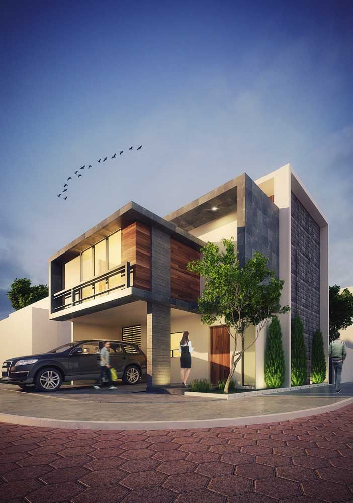 Do you want a modern and beautiful house? So invest in different volumes and shapes on the facade 