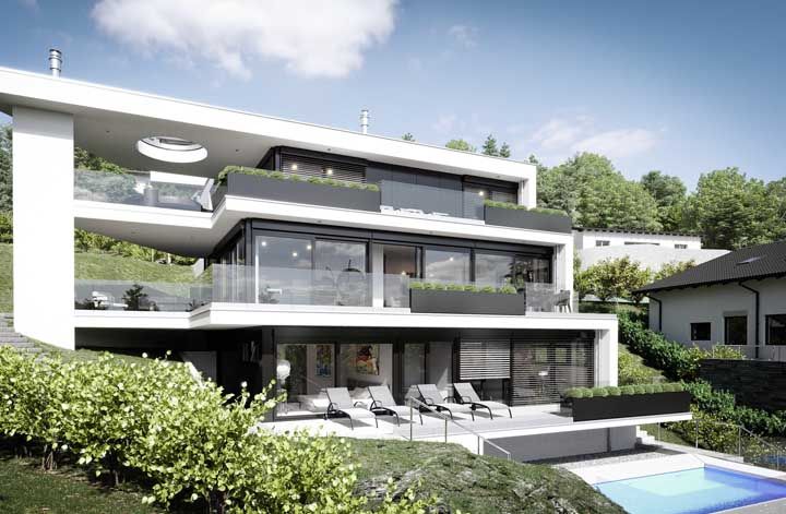 Large house designs need to be planned so that the house does not look cold and impersonal