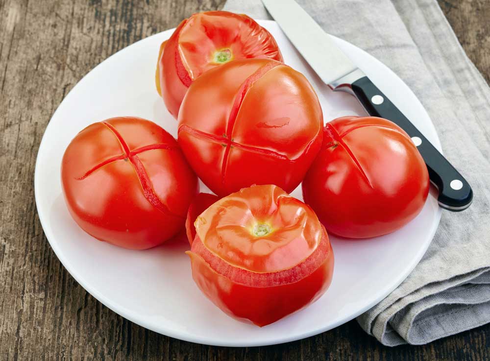 How to remove tomato skin step by step