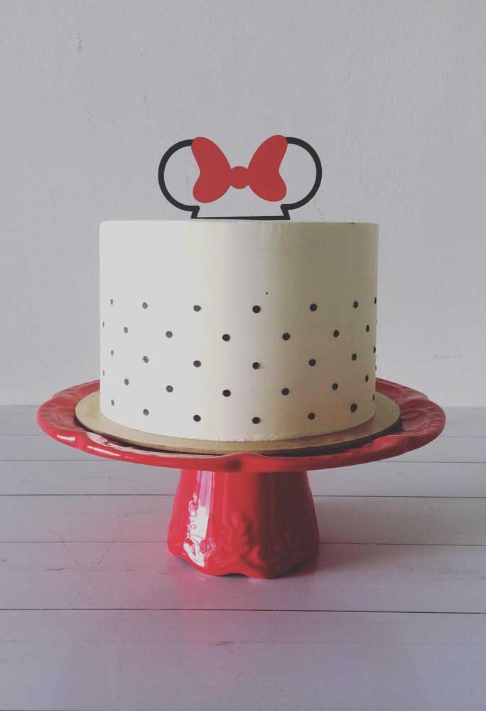 Minnie cake for minimalist