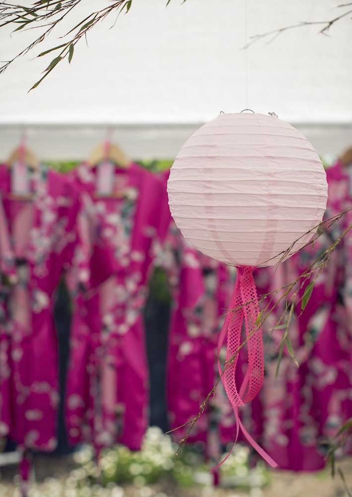 Chinese lanterns and robes ...