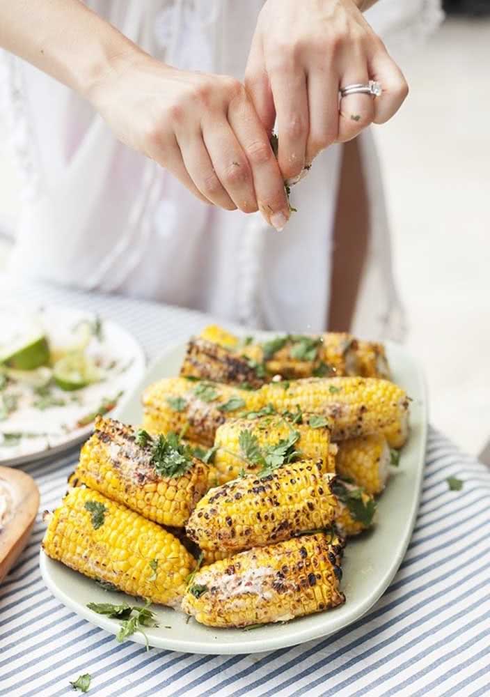 Roasted corn: another Mexican delicacy