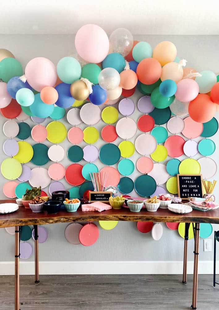 Colorful and cheerful, this fondue night is perfect for celebrating a birthday
