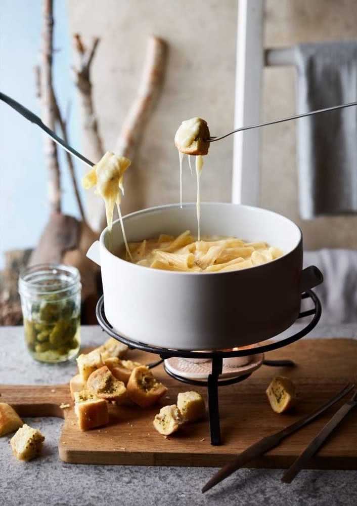 Simple cheese fondue to warm the body and soul